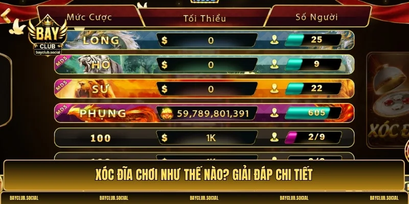 cách chơi xóc đĩa online luôn thắng