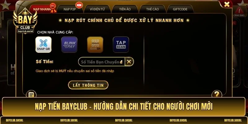 Nạp tiền BAYCLUB