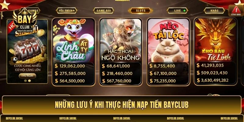 Nạp tiền BAYCLUB