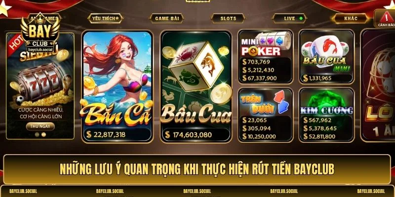 Rút tiền BAYCLUB